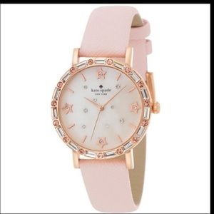 Kate spade pink watch with stars